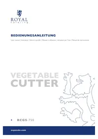 Notice Royal Catering RCGS750 Szeletelő