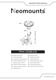 Notice NeoMounts FPMAC025BLACK Support écran plat