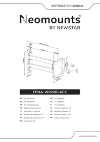 Notice NeoMounts FPMAW820BLACK Support écran plat