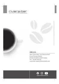 Notice RIVIERA & BAR BCF 578 Koffiemachine