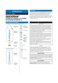 Notice Platypus QUICKDRAW Filtre à eau