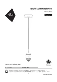 Notice ELAN ESSEX 83337 Éclairage