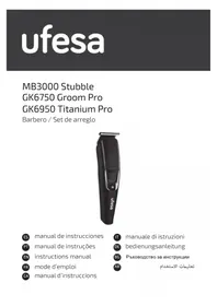 Notice UFESA TITANIUM PRO GK6950 тример за брада