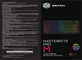 Notice CM Storm MASTERKEYS PRO M RGB Clavier