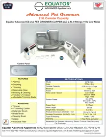 Notice Equator EPG 2500 Animaux domestiques