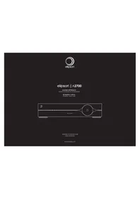 Notice ELIPSON A2700 Receiver