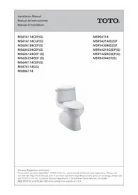 Notice TOTO ECO SOIREE MS964214CEFG Toilette