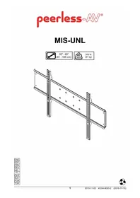 Notice Peerless-AV MISUNL Support mural pour téléviseur