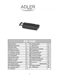 Notice ADLER AD 1040 уничтожитель документов