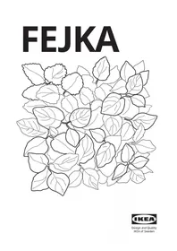 Notice IKEA FEJKA 505.465.69 Plante artificielle