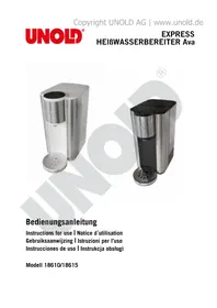 Notice UNOLD EXPRESS AVA 18615 Chauffe-eau électrique