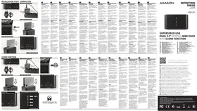 Notice Axagon ADSAD25 Station d'acceuil