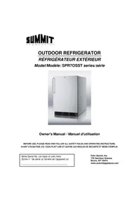 Notice Summit SPR7BOSSTADA Réfrigérateur