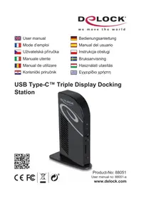 Notice DeLOCK 88051 Station d'accueil informatique