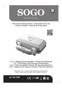 Notice Sogo SS7205 Appareil de cuisson électrique