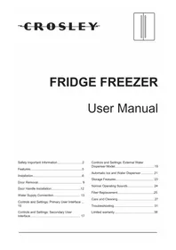 Notice Crosley CRSEH237AS Fridge