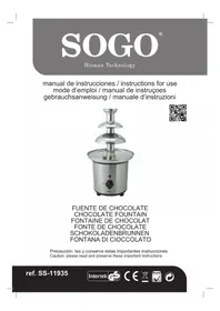 Notice Sogo SS11935 Fontaine à chocolat