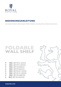 Notice Royal Catering RCBFWS8045 Étagère murale pliable