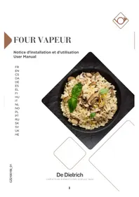Notice DE DIETRICH DKV4530 Indbygningsovn