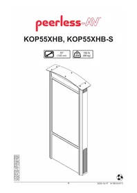 Notice Peerless-AV KOP55XHB Moniteur