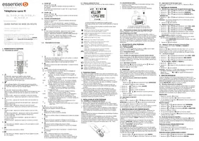 Notice ESSENTIELB EB_TS13SF_R Téléphone sans fil