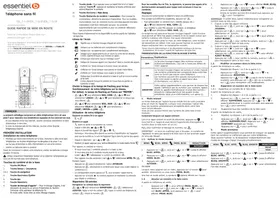 Notice ESSENTIELB EB_T11SF Téléphone sans fil