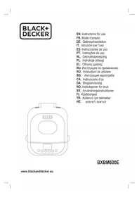 Notice BLACK & DECKER BXBM600E מכשירי מטבח אחרים