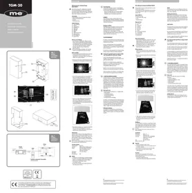 Notice ME TGM 20 Sonnette de portes