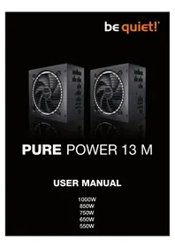 Notice Be Quiet! PURE POWER 13 M 850W Alimentation (PC)