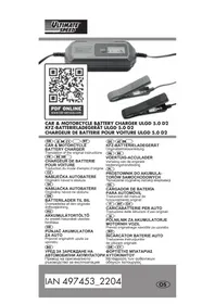 Notice ULTIMATE SPEED ULGD 5.0 D2 Nabíječka baterií