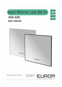 Notice Eurom SANI MIRROR LED WIFI 600 Miroir lumineux connecté