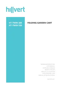 Notice Hillvert HTTWIN 550 Chariot de jardin pliable