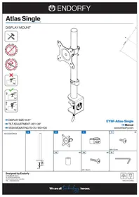 Notice ENDORFY ATLAS SINGLE Support écran plat