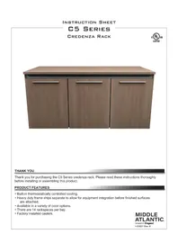 Notice Middle Atlantic C5MK313 Meuble de rangement