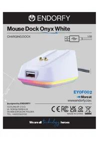 Notice ENDORFY MOUSE DOCK ONYX Souris