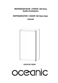 Notice OCEANIC OCEA1DF193W1 Fridge