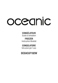 Notice OCEANIC OCEACUF102W Congelatore