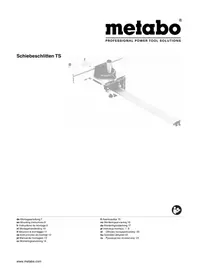 Notice METABO SCHIEBESCHLITTEN TS Πριόνι