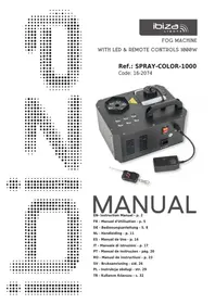 Notice IBIZA SOUND SPRAYCOLOR1000 Effektmaschine