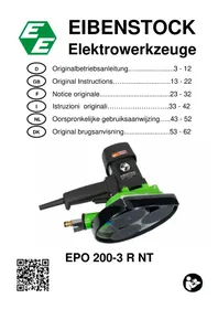 Notice Eibenstock EPO 2003 R NT Ponceuse électrique