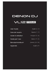 Notice Denon DJ VL12 PRIME Platine_disque