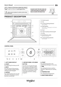 Notice WHIRLPOOL WOI4IS8PM0SXA1 Elektriskā krāsns