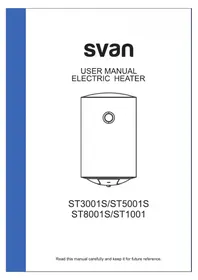 Notice SVAN ST8001S Chauffe-eau électrique