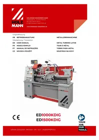 Notice Holzmann ED1500KDIG Tour à métal