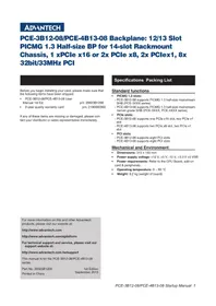 Notice Advantech PCE3B12 Carte électronique