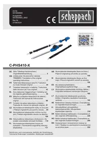 Notice SCHEPPACH CPHS410X Taille-haie télescopique sans fil