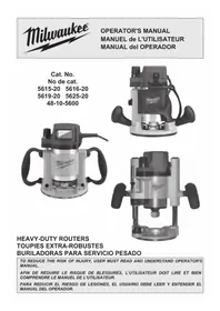 Notice MILWAUKEE HP EVS 561620 Router