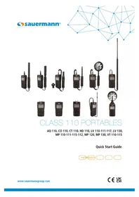 Notice Sauermann VT 110 équipements de mesure