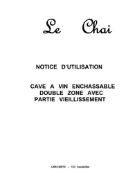 Notice LE CHAI LBN1300TV Weinkeller