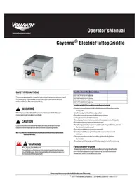 Notice Vollrath 40717 Placa de parrilla